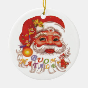 Cute Santa Claus Ceramic Ornament