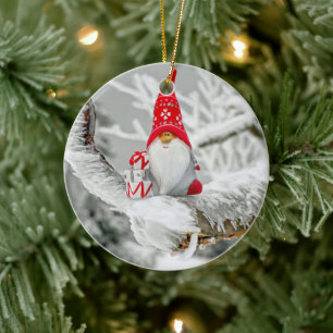 Cute Santa Claus Ceramic Ornament
