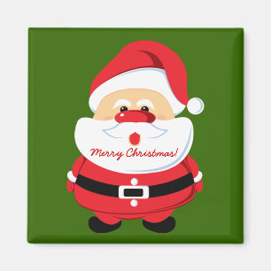 Cute Santa Claus Christmas design Magnet