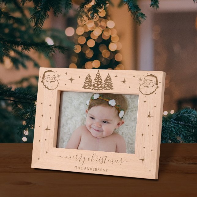 Cute Santa Claus Christmas Etched Frames (Creator Uploaded)