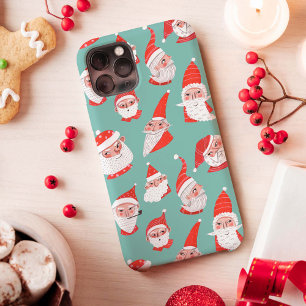 Cute Santa Claus Christmas Holiday Pattern iPhone 13 Case