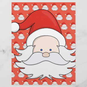 Cute Santa Claus Custom Letterhead