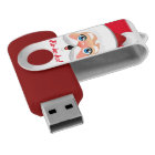 Cute Santa Claus Face Cartoon