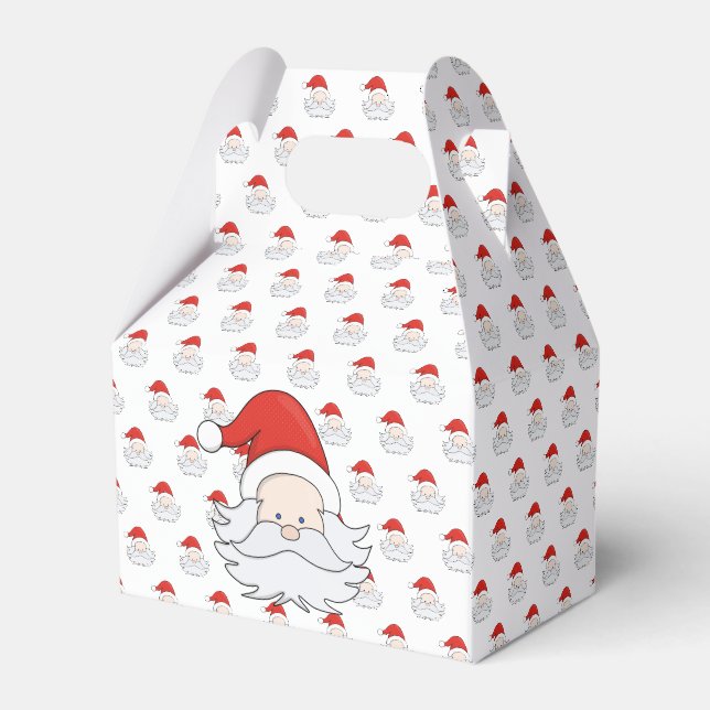 Cute Santa Claus Favour Box (Front Side)
