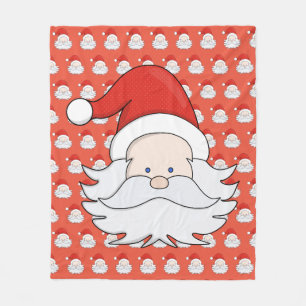 Cute Santa Claus Fleece Blanket