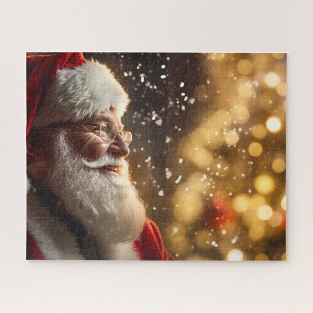 cute santa claus for new year jigsaw puzzle (Horizontal)