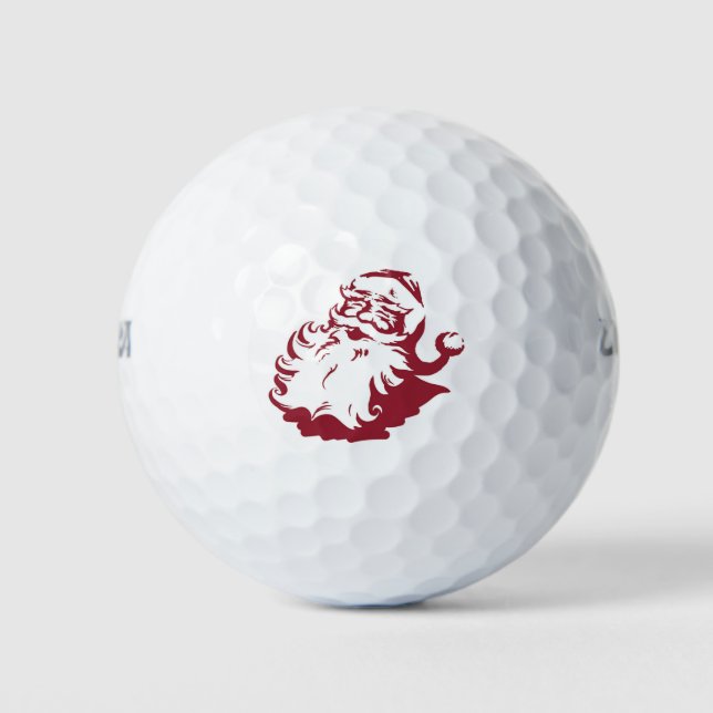Cute Santa Claus Golf Balls (Front)