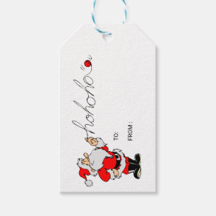 Cute Santa Claus Holiday Gift Tags