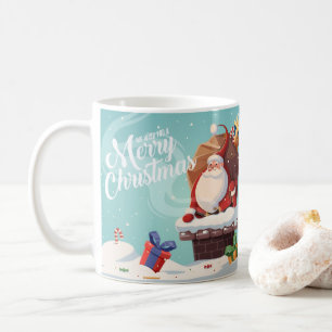 Cute Santa Claus Merry Christmas Mug   Festive Hol