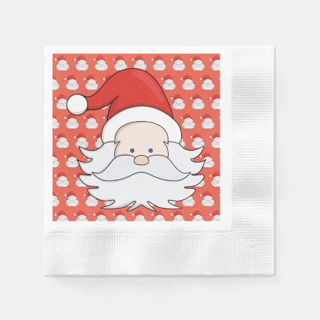 Cute Santa Claus Napkin (Front)