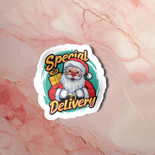 Cute Santa Claus Special Delivery Vinyl