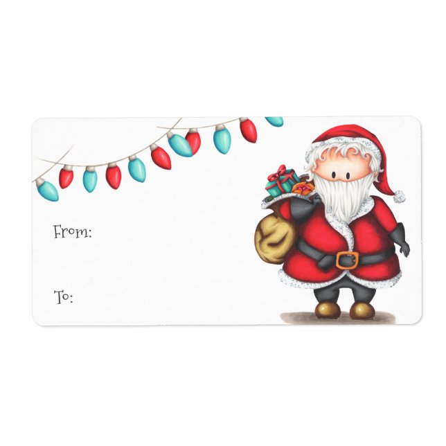 Cute Santa Claus To From Christmas (Front)