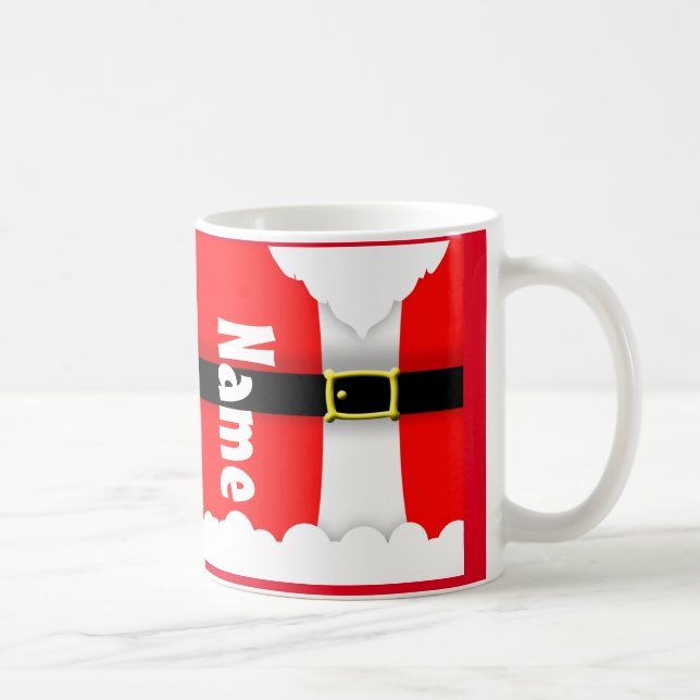 Cute Santa Clause Christmas Holiday Coffee Tea Mug (Right)