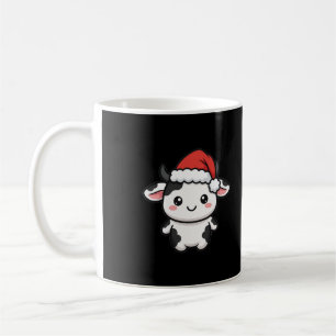 Cute Santa Cow Christmas Coffee Mug