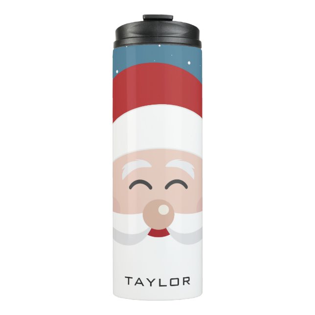 Cute Santa custom name tumbler (Front)