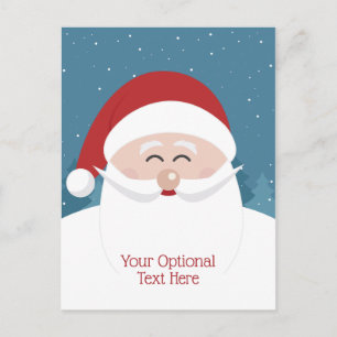 Cute Santa custom text postcard