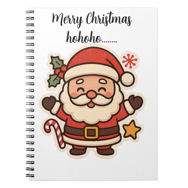 Cute Santa diary Notebook (Front)