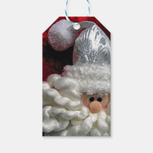 Cute santa face christmas gift tags