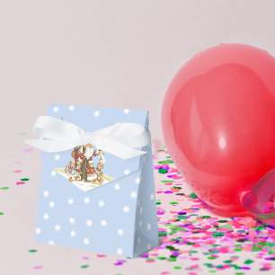 Cute Santa Folk Art Kids Christmas Snowflakes Favour Box