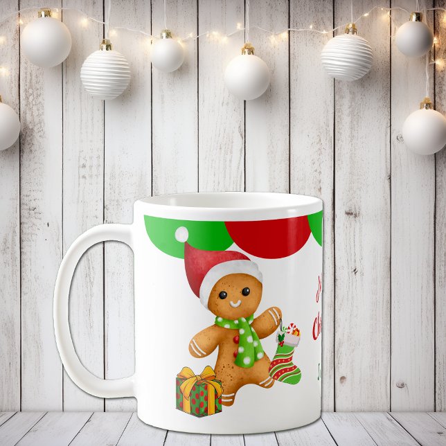 Cute Santa Gingerbread Man Kid's Mug (Creator Uploaded)