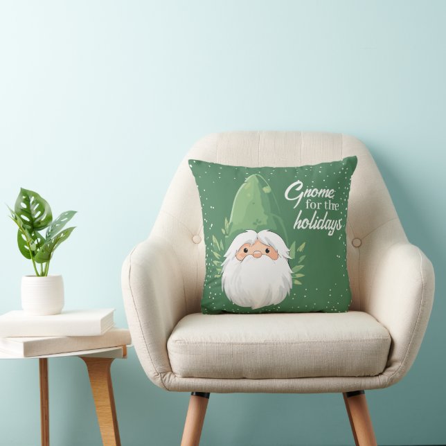 Cute Santa Gnome for the Holidays Cushion (Chair)