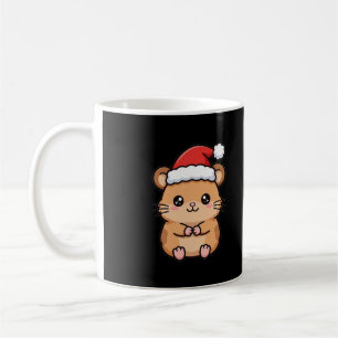 Cute Santa Hamster Christmas Coffee Mug