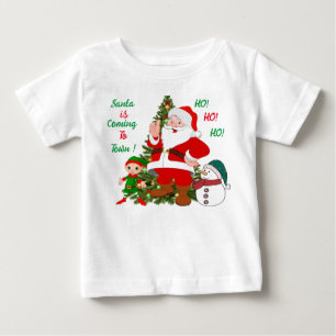 Cute Santa is coming to town Baby T-Shirt