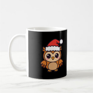 Cute Santa Owl Christmas Coffee Mug