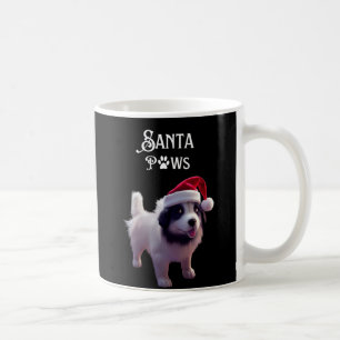 Cute Santa Paws Christmas Dog Coffee Mug
