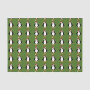 Cute Santa Penguin Tissue Paper