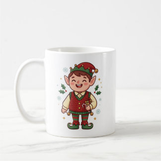 Cute Santa’s Elf Christmas Mug