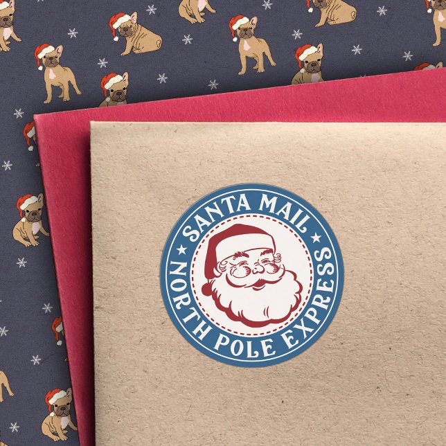 Cute Santa Seal North Pole Approved Label (Creator Uploaded)