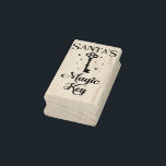 Cute Santa's Magic Key Rubber Stamp<br><div class="desc">Rubber Stamps
Cute Santa's Magic Key
Christmas
Quotes/Sayings
Unique</div>