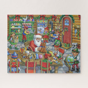 Cute Santa's Workshop Jigsaw Puzzle