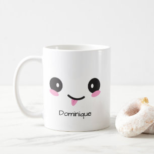 Cute Sassy Kawaii Face - Customisable Name Mug