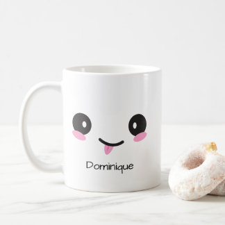 Cute Sassy Kawaii Face - Customisable Name Mug