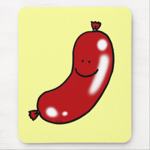 Cute sausage mouse pad