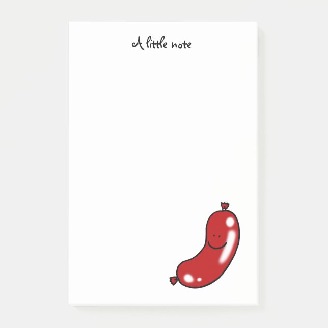 Cute sausage post-it notes (Front)