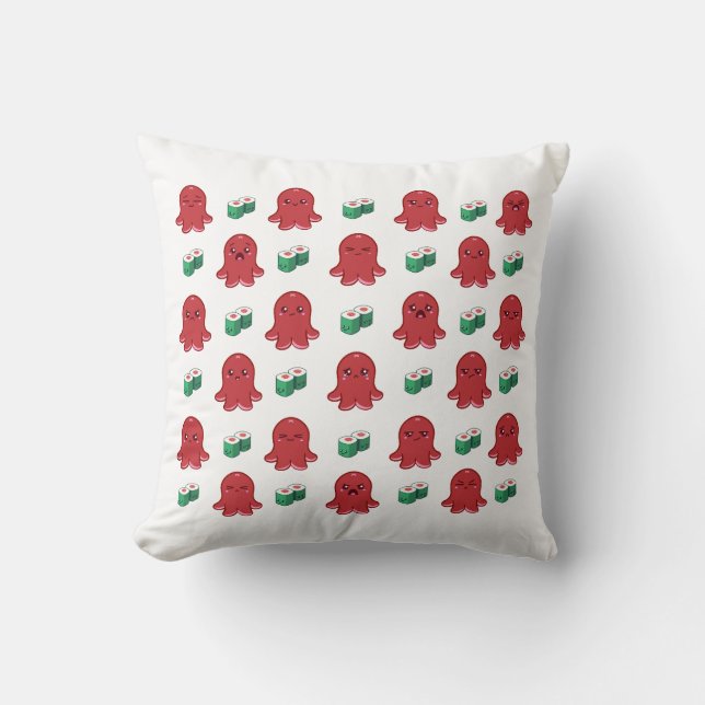 Cute Sausage with Sushi Roll Pillow (Front)