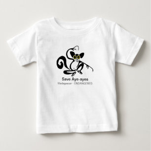 Cute Save AYE -AYES - Endangered species - animal Baby T-Shirt