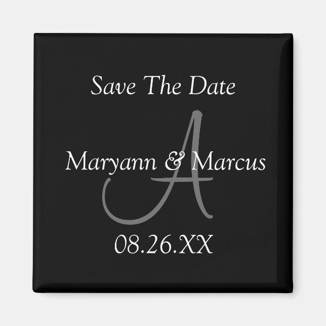 Cute Save The Dates Magnets (Front)