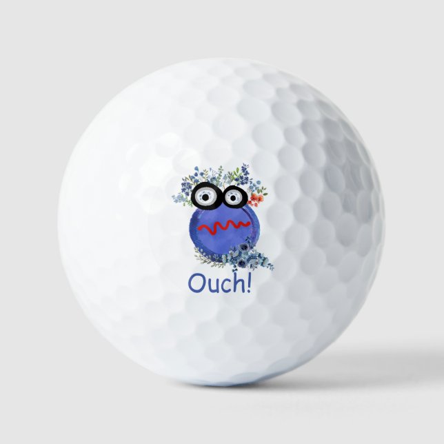 Cute Save The Planet Golf Balls (Front)