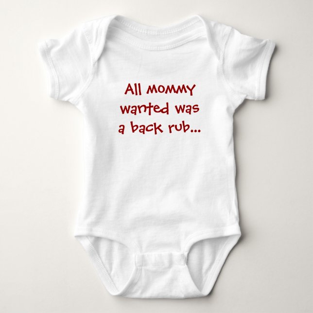 Cute saying baby bodysuit (Front)