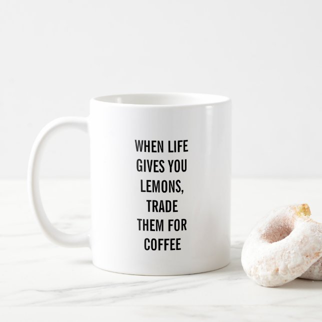 Cute saying coffee mug (With Donut)
