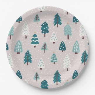 Cute Scandinavian Christmas Tree Mug Paper Plate