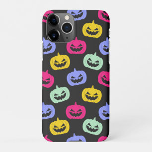 Cute Scare Colourful Pumpkins Faces Halloween  iPhone 11Pro Case