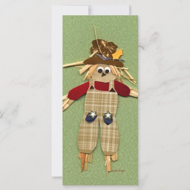 Cute Scarecrow Bookmark (Front)