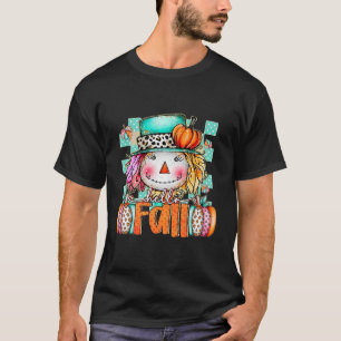 Cute Scarecrow Pumpkin Thanksgiving Halloween Hell T-Shirt
