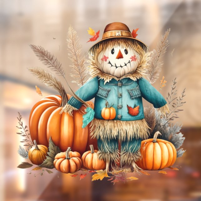 Cute Scarecrow Window Cling (Sheet 2)