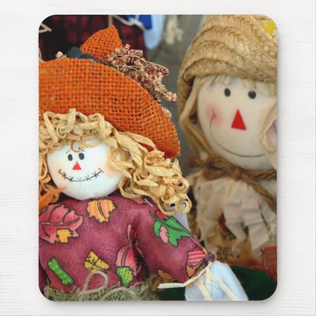 Cute Scarecrows Mouse Pad (Front)